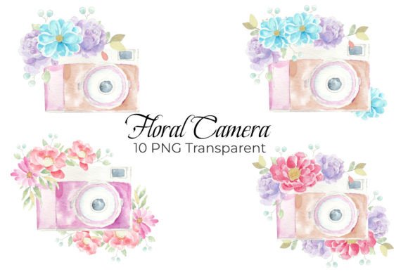 Capturing Creativity: The Watercolor Floral Camera Digital File