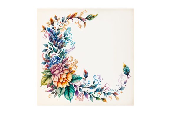 Floral Garland Design - V32: A Versatile Creative Asset