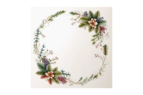 Floral Garland Design - V46: The Ultimate PNG for Creative Projects