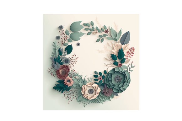 Floral Wreath Design - V12: A Versatile Creative Asset for Modern Projects