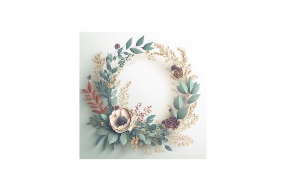 Floral Wreath Design V19: A Professional Asset Analysis