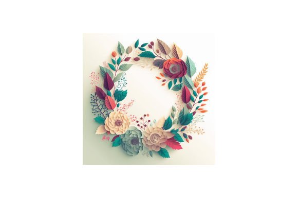 Floral Wreath Design - V20: A Versatile Asset for Modern Creativity