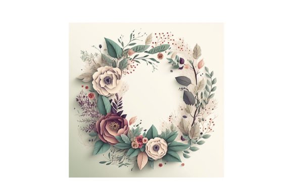 Floral Wreath - V2: A Practical Asset for Creative Projects