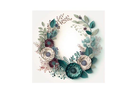 Floral Wreath - V5: Bringing Elegance to Your Creative Projects