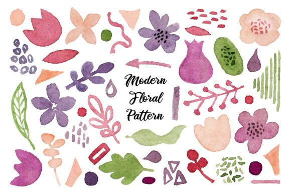 The Modern Floral Pattern Shape Watercolor Design: Your New Creative Toolkit