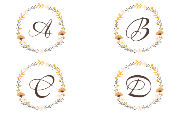 The Power of Personalized Elegance: Understanding the Set Monogram Floral Digital Asset