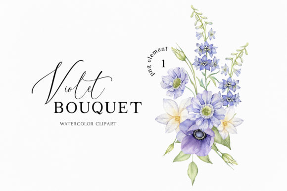 The Practical Value of a Watercolor Violet Floral Bouquet Clipart