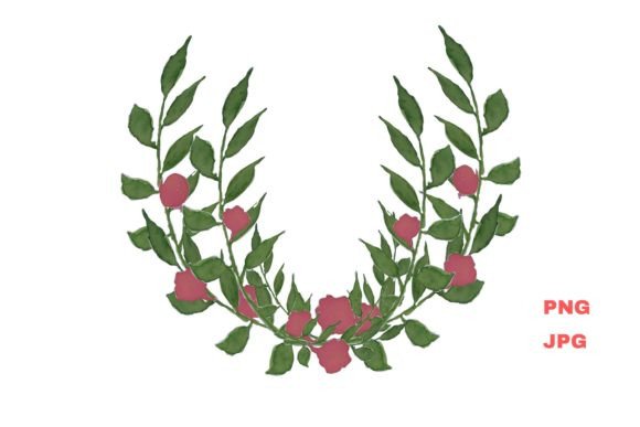 The Versatile Watercolor Floral Wreath Bouquet Digital Asset