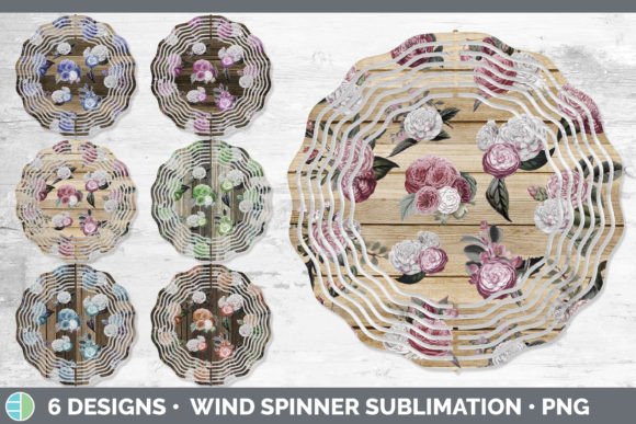 The Wood Floral Flowers Wind Spinner Sublimation Bundle: A Gateway to Personalized Crafting