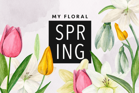 Tulip Snowdrop Lilies Floral Clipart: A Practical Asset for Digital Creation
