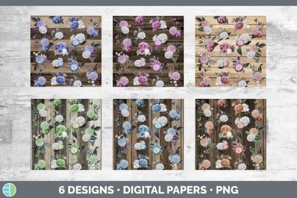 Wood Floral Backgrounds Digital Scrapbook: Elevate Your Creative Projects